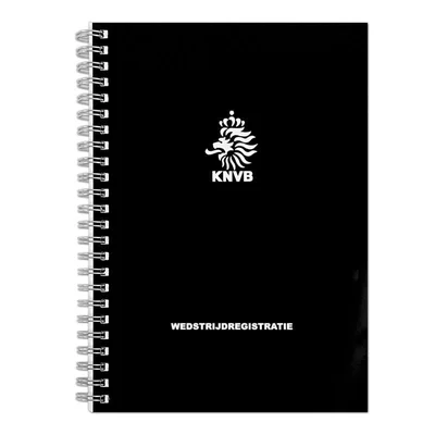 KNVB wedstrijdregistratie A5 (zwart)
